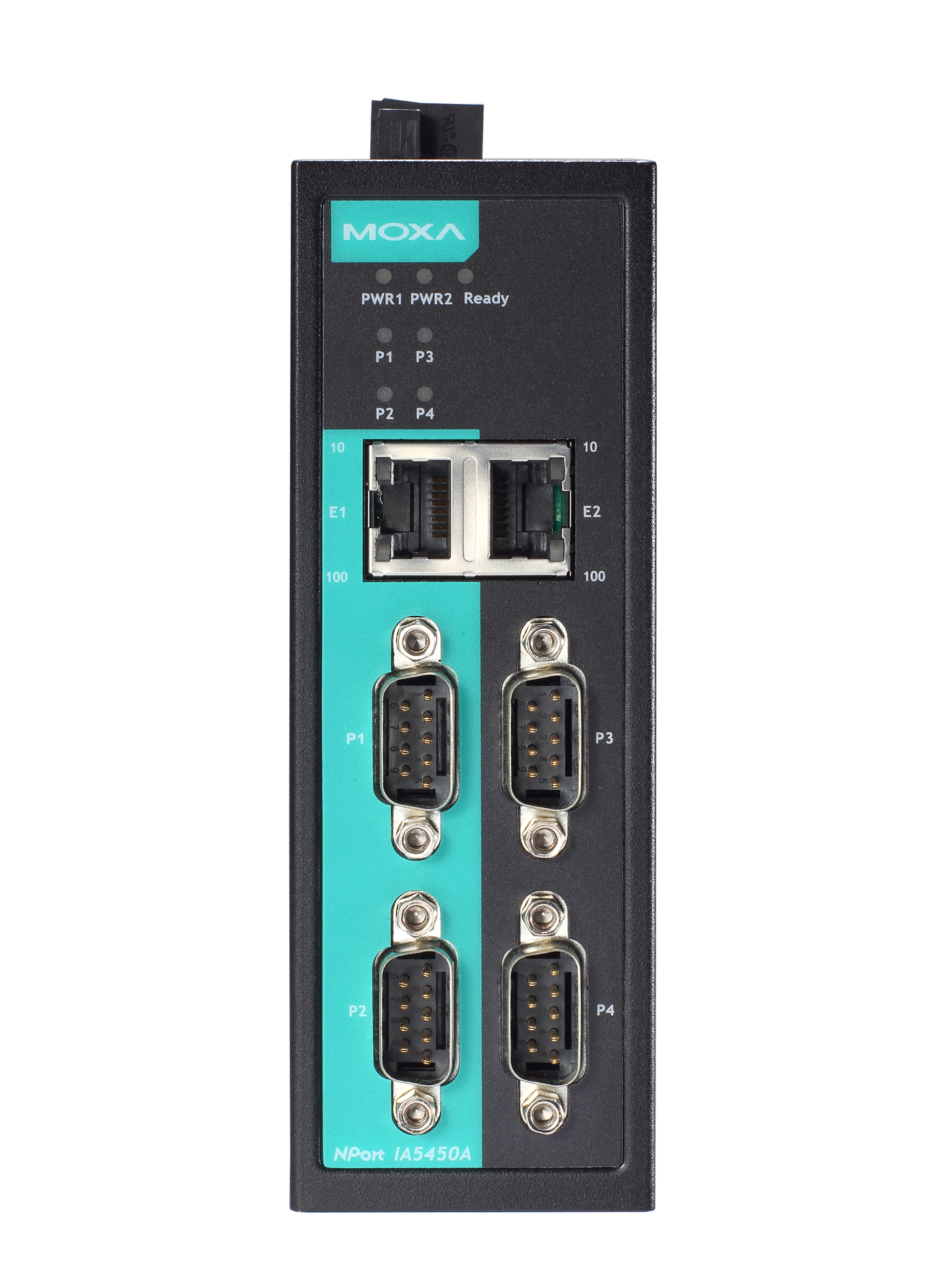 NPort IA5250A, MOXA Device server, 2 Ethernet Port, 2 Serial Port, RS232,  RS422, RS485 Interface, 921.6kbps Baud Rate